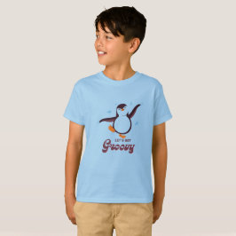 Camiseta de pingüino bailando para niños | “¡Vamos