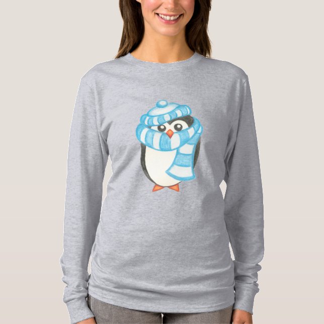 Camiseta de pingüino de Navidad (Anverso)