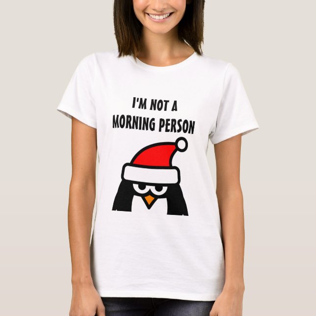Camiseta de pingüino de Santa | No soy una persona (Anverso)