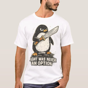 Camiseta de pingüino divertido: el vuelo nunca fue
