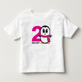 Camiseta de pingüino para el cumpleaños del Chica