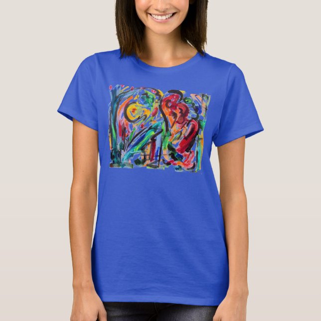 Camiseta de pintura abstracta (Anverso)