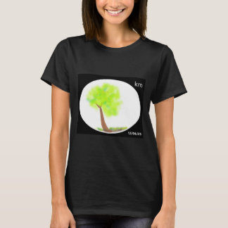 camiseta de pintura de árbol km