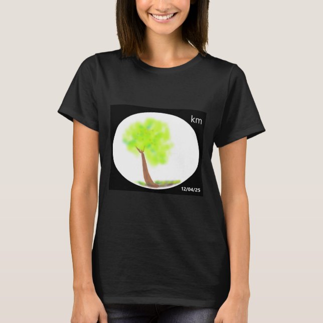 camiseta de pintura de árbol km (Anverso)