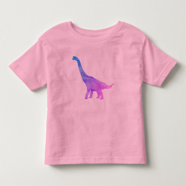 Camiseta de pintura de arcoíris de dinosaurio Brac (Anverso)