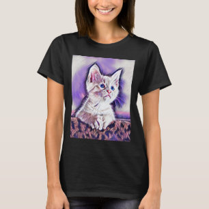 Camiseta de pintura de arte digital con retrato de