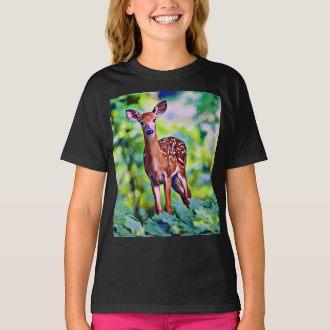 Camiseta de pintura de arte digital de pequeños ci (Anverso)