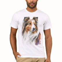 Camiseta de pintura de Sable Sheltie