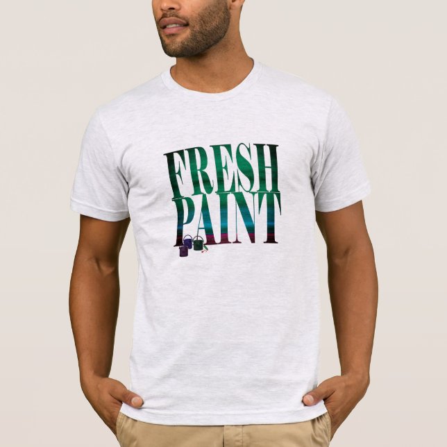 Camiseta de pintura fresca (Anverso)
