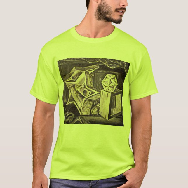 Camiseta de pintura geométrica (Anverso)