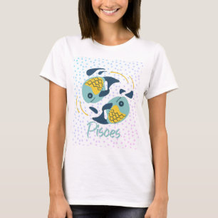 Camiseta de Piscis Pez Zodiaco Moderno