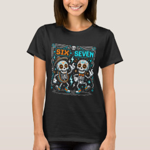 Camiseta de Pixel Art del Día de Muertos Número 67