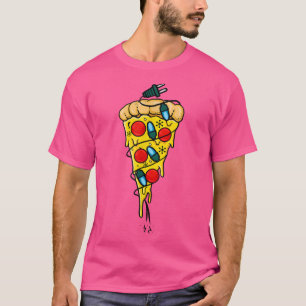 Camiseta de pizza de navidad, pizza de árbol de Na