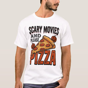 Camiseta de Pizza de Terror para Fans de Noche de