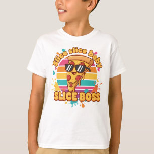 camiseta de pizza divertida, camiseta de bebé reba