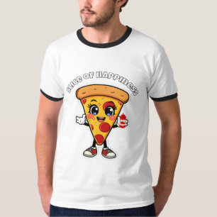 Camiseta de Pizza Kawaii Adorable 