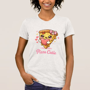 Camiseta de Pizza Monada Linda Kawaii Pizza