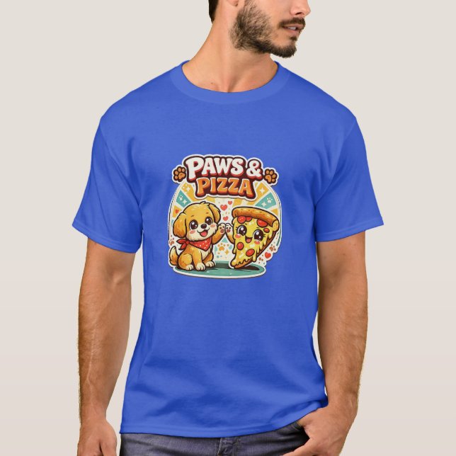 Camiseta de Pizza para Mamá de Perro Adorable – Ca (Anverso)