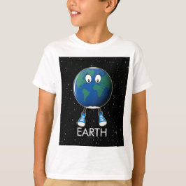Camiseta de Planeta Tierra y Estrellas