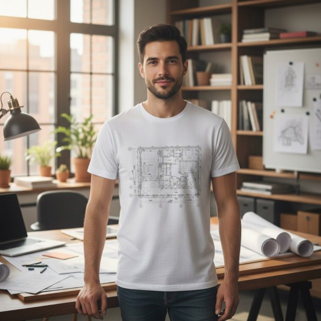 Camiseta de plano de planta de cabaña (Subido por el creador)