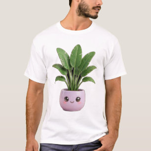Camiseta de planta interior Kawaii ave del paraíso