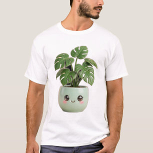 Camiseta de planta interior Monstera Kawaii