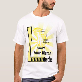 Camiseta de plantilla recién exprimida de lemonade