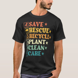 Camiseta de plástico reciclado para salvar al plan