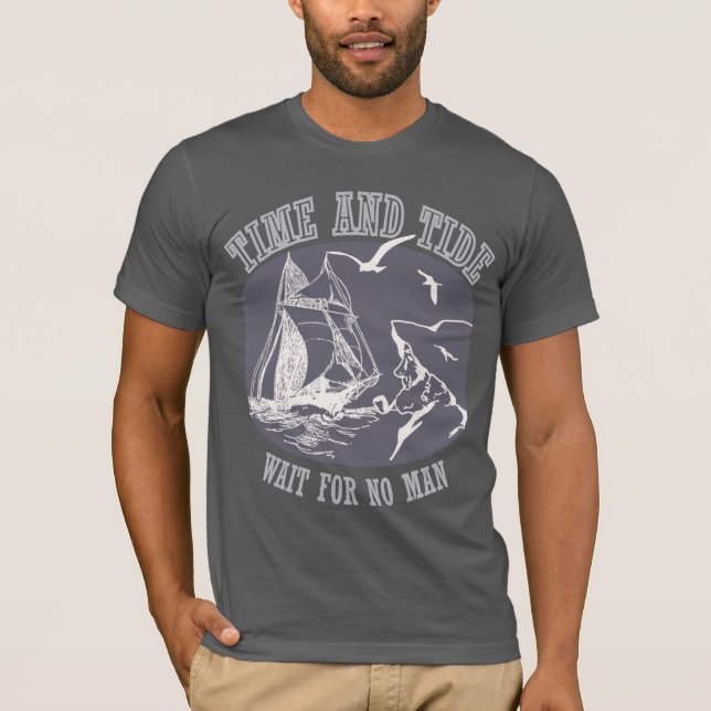 Camiseta de plata para marineros Time & Tide Mens (Anverso)