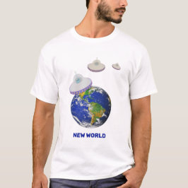 Camiseta de platillos voladores alrededor del mund