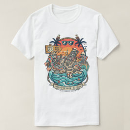Camiseta de Playa de Esqueleto del Verano de los M