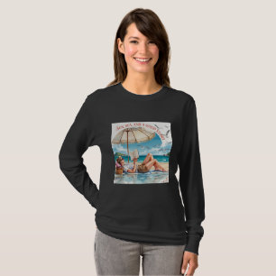 Camiseta de playa de manga larga "Sol, Mar y un Bu