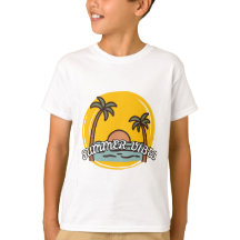 Camiseta de playa de verano para niños