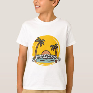 Camiseta de playa de verano para niños