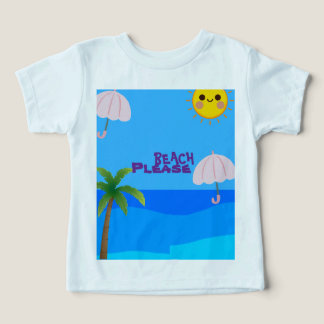 Camiseta de playa para niños pequeños – Océano sol
