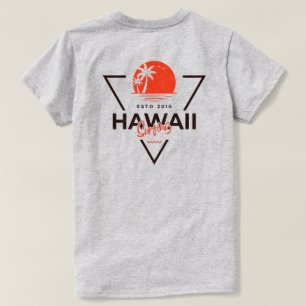Camiseta de playa tropical vintage de surf en Hawa