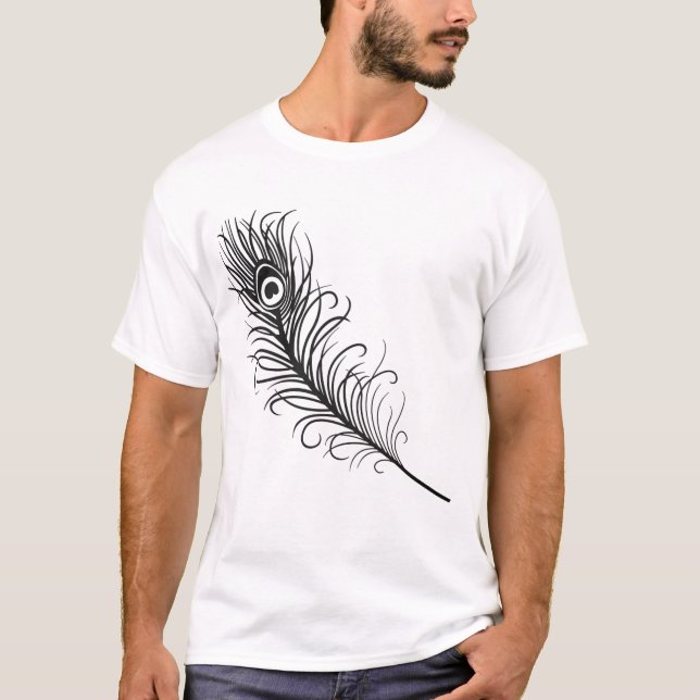 camiseta de plumas de pavo real (Anverso)