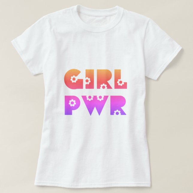 Camiseta de poder chica (Diseño del anverso)