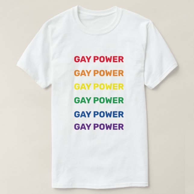 Camiseta de Poder Gay (Diseño del anverso)