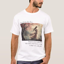 Camiseta de poema de cerezo en flor