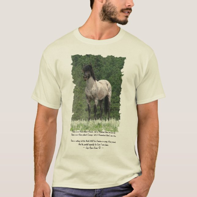 Camiseta de poema y arte de Mustang en español (Anverso)
