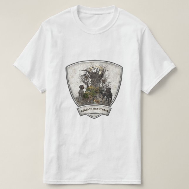 Camiseta de Pointer Alemán de Pelo Duro (Diseño del anverso)