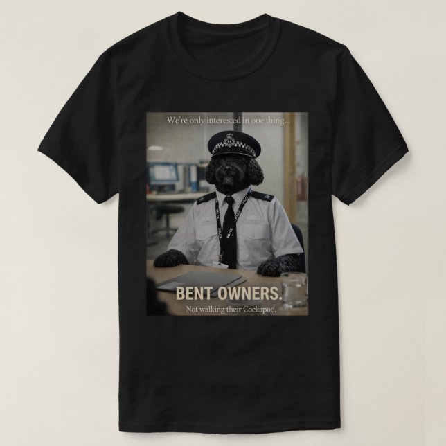 Camiseta de Policía Cockapoo | Regalo divertido pa (Diseño del anverso)