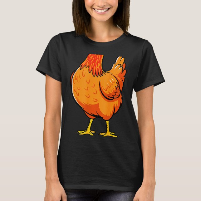 Camiseta de Pollo Adultos Niños Hombres Mujeres Po (Anverso)
