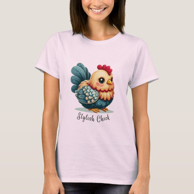 Camiseta de pollo con fantasía (Anverso)