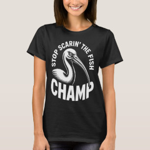 Camiseta de pollo de cubo de pescado de asustar