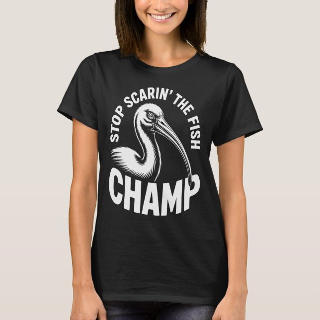 Camiseta de pollo de cubo de pescado de asustar (Anverso)