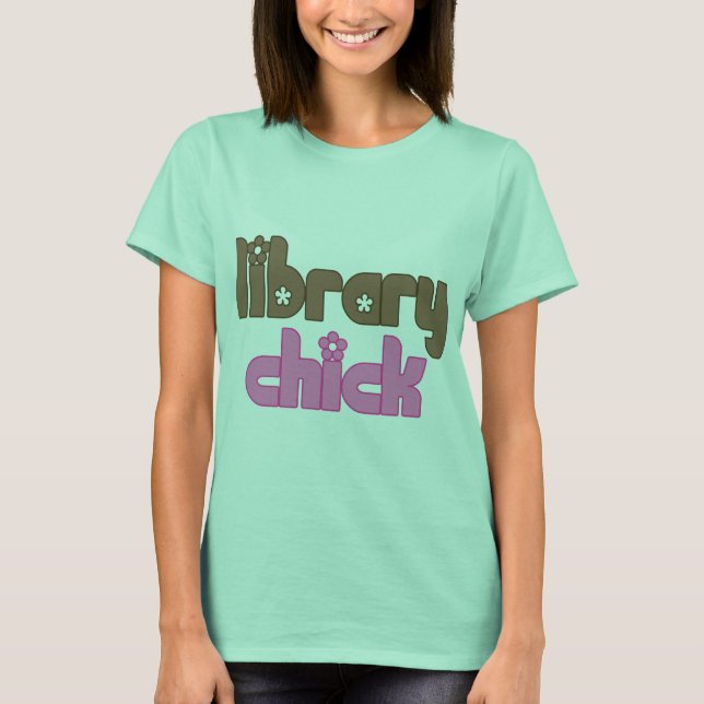 Camiseta de pollo de la Biblioteca Cute (Anverso)