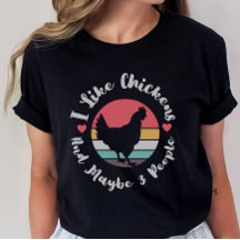 Camiseta de pollo divertida, humor antisocial