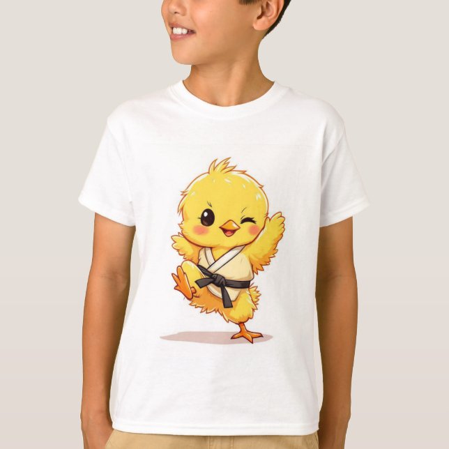 Camiseta de Pollo Karateca (Anverso)